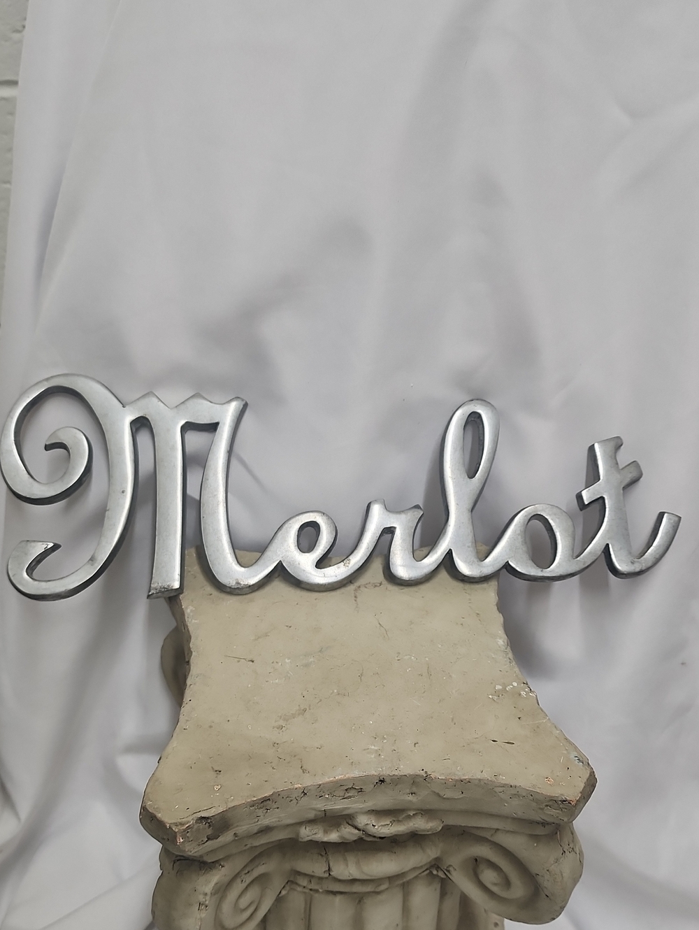 Merlot Metal Wall Decor Sign